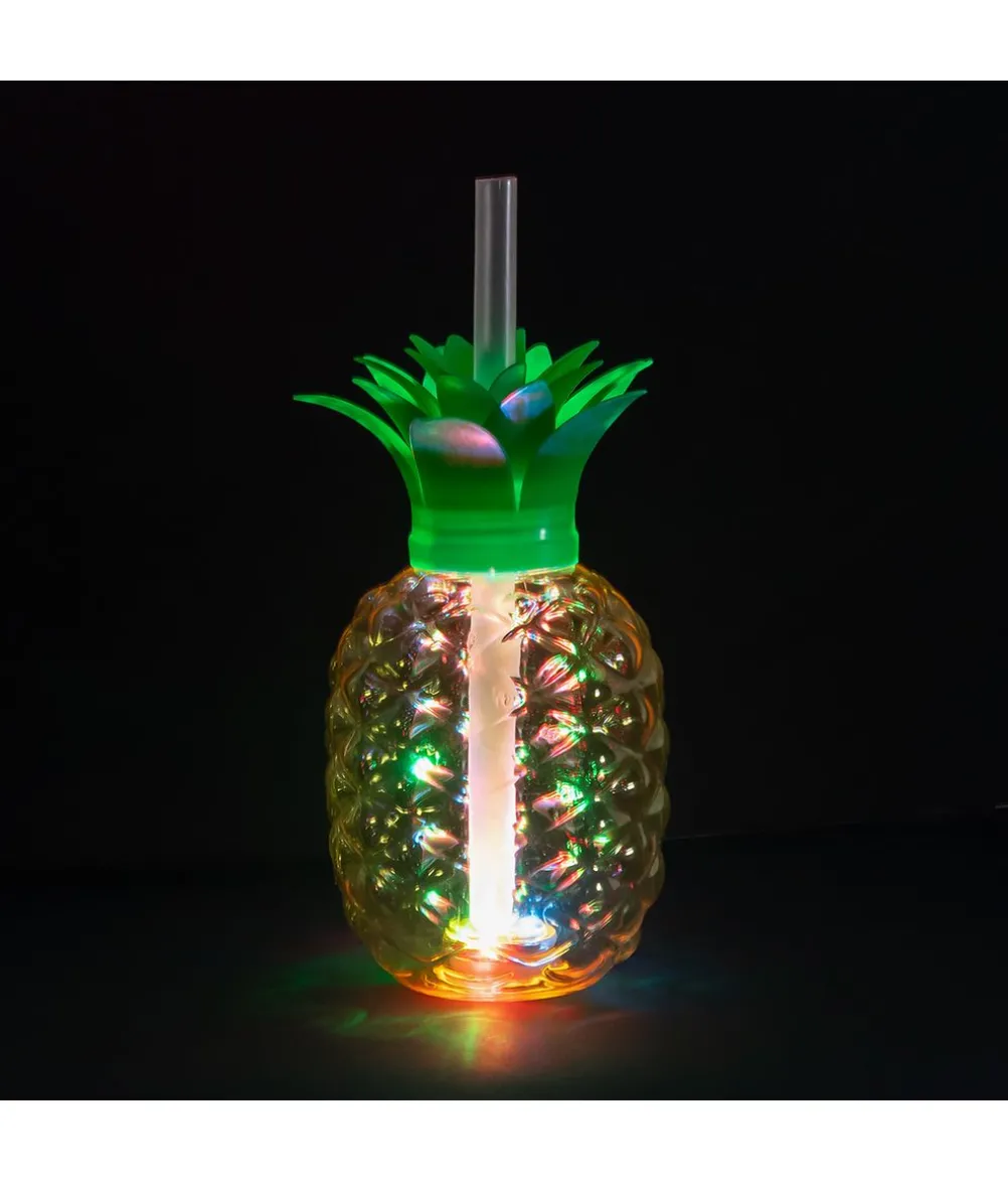Ananas glas med LED lys