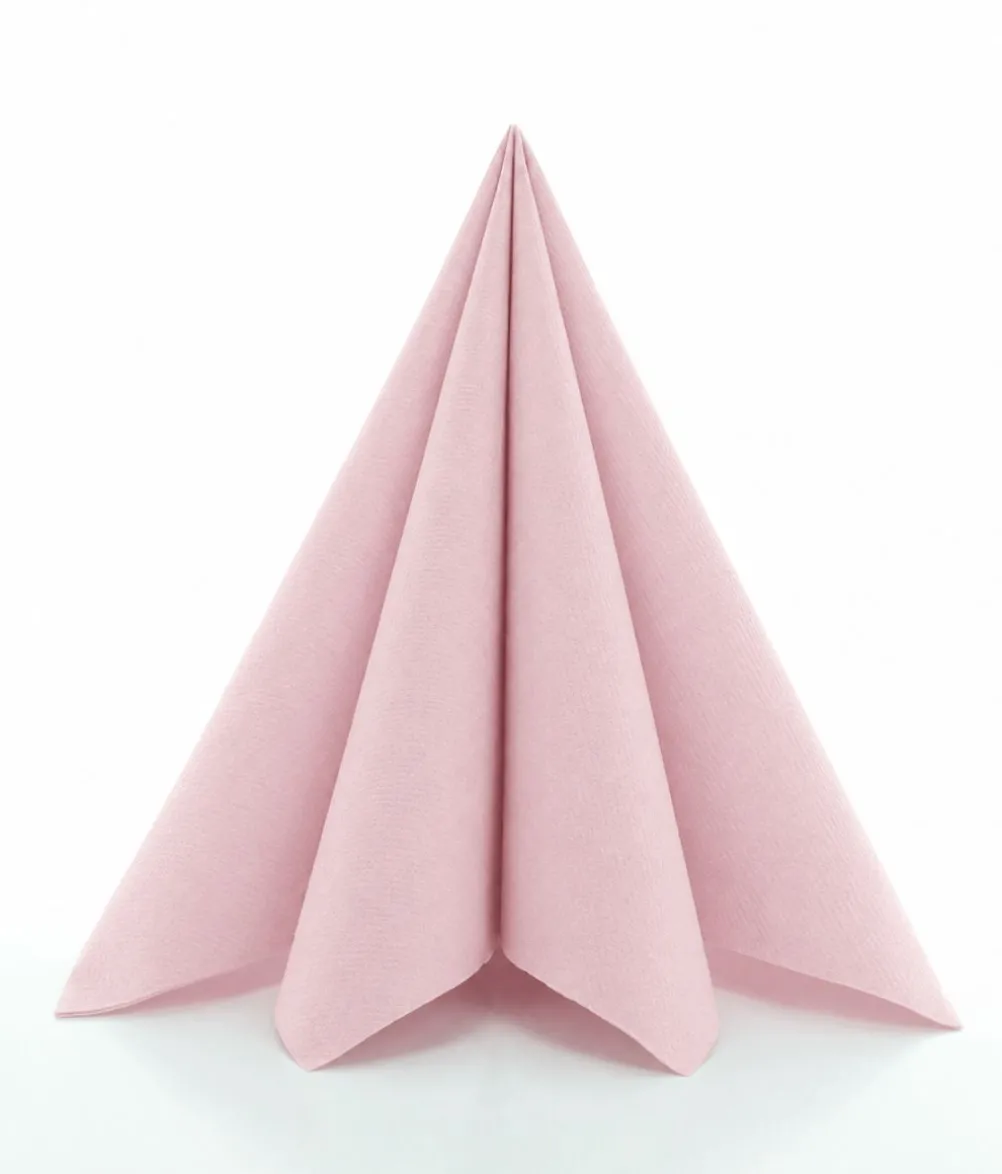 Antik rosa Airlaid servietter, 24x24 cm