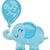 Baby boy elefant folieballon, 73 x 78 cm