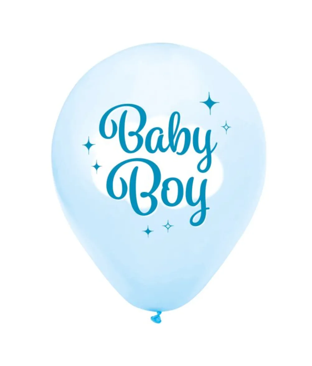 Baby Boy latex balloner, 8 stk