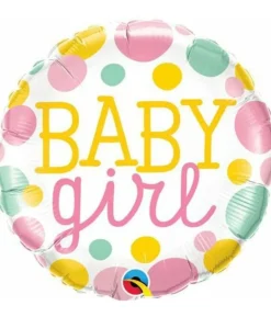 Baby girl folieballon, 46 cm