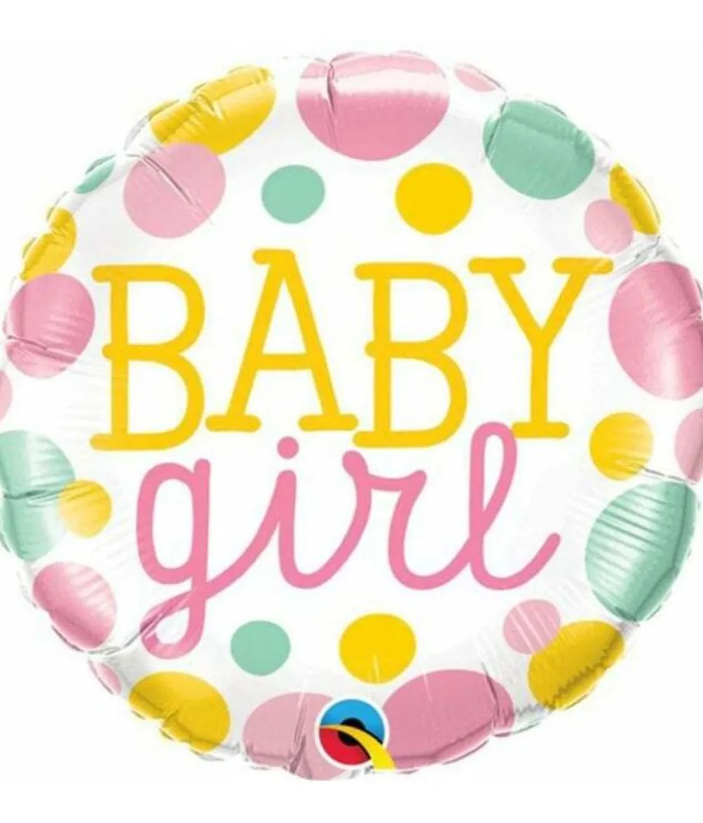 Baby girl folieballon, 46 cm