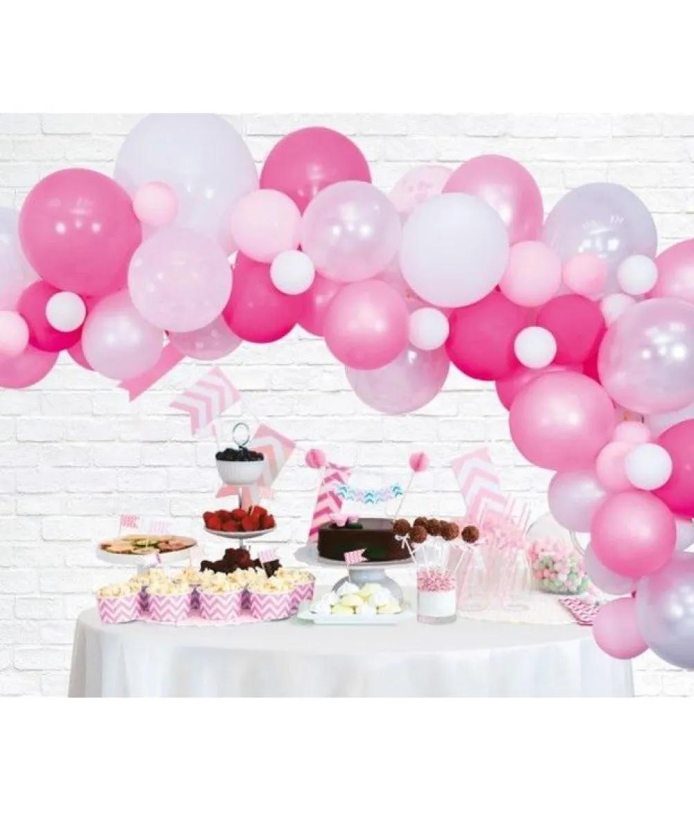 Ballon dekorationssæt, pink