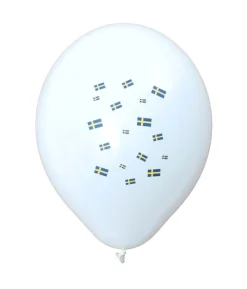 Balloner med svenske flag