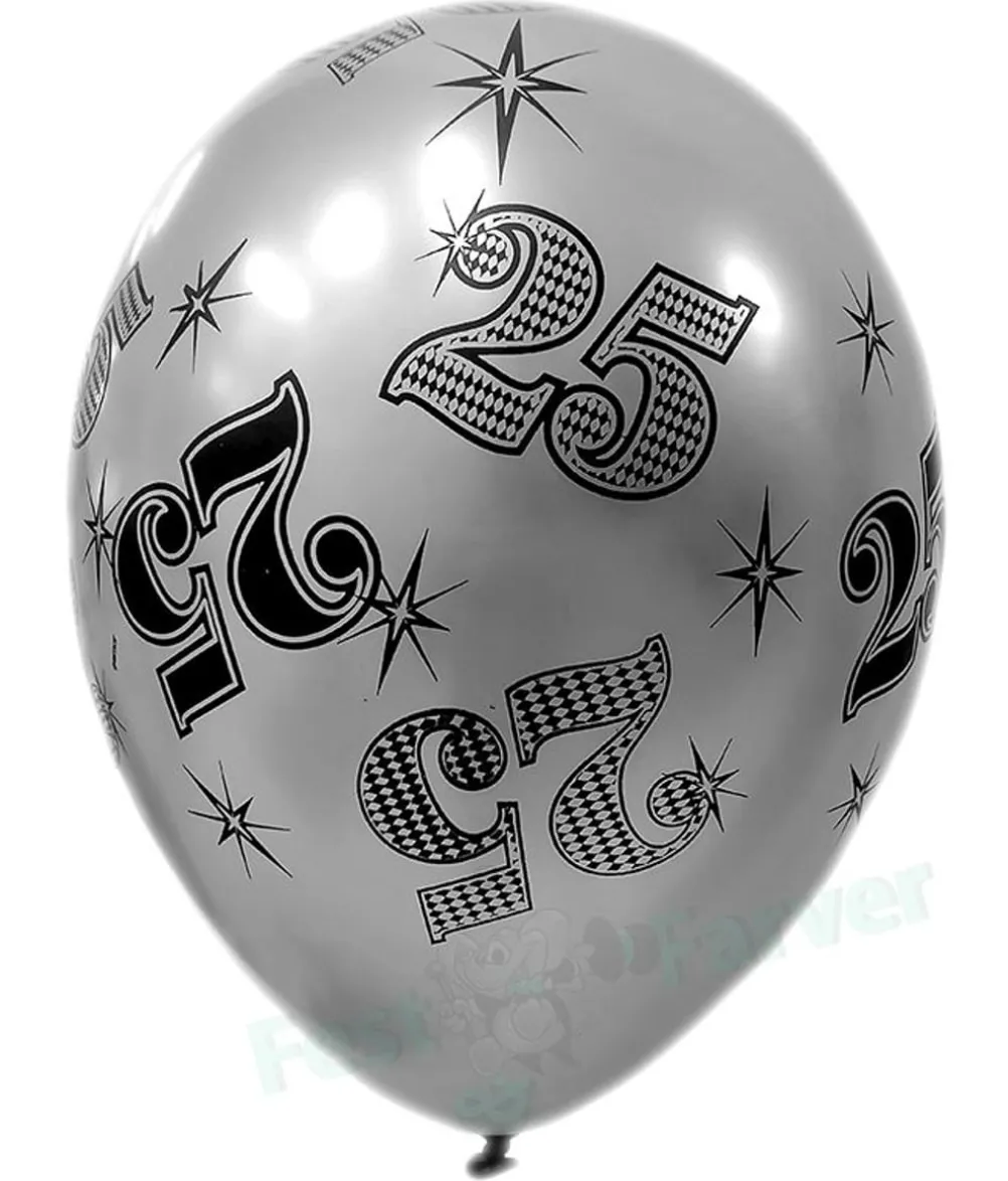 Balloner 25 sølv