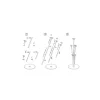 Ballon stand, 72 cm
