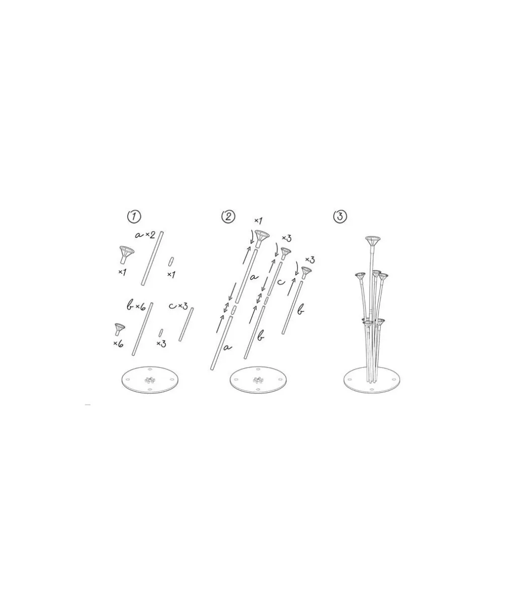 Ballon stand, 72 cm