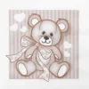 Bamse servietter, brun 33x33 cm