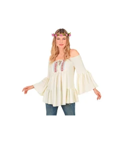 Beige hippie bluse