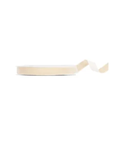 Beige velourbånd, 15 mm