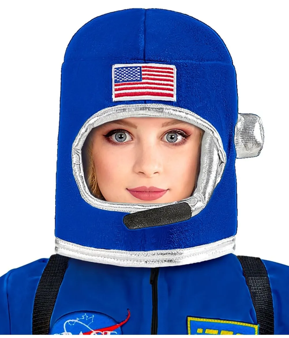 Blå astronaut hjelm, barn