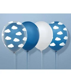 Blå ballon med skyer
