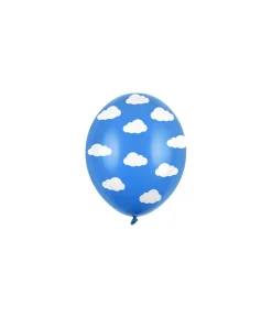 Blå ballon med skyer