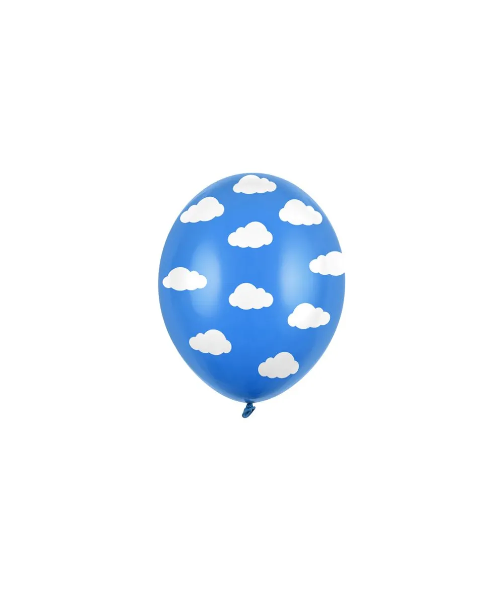 Blå ballon med skyer
