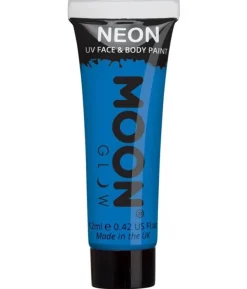 Blå neon UV krop og ansigstmaling, 12 ml