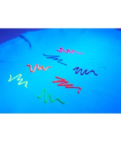 Blå neon UV stofmaling, 30 ml