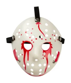 Blodig hockeymaske