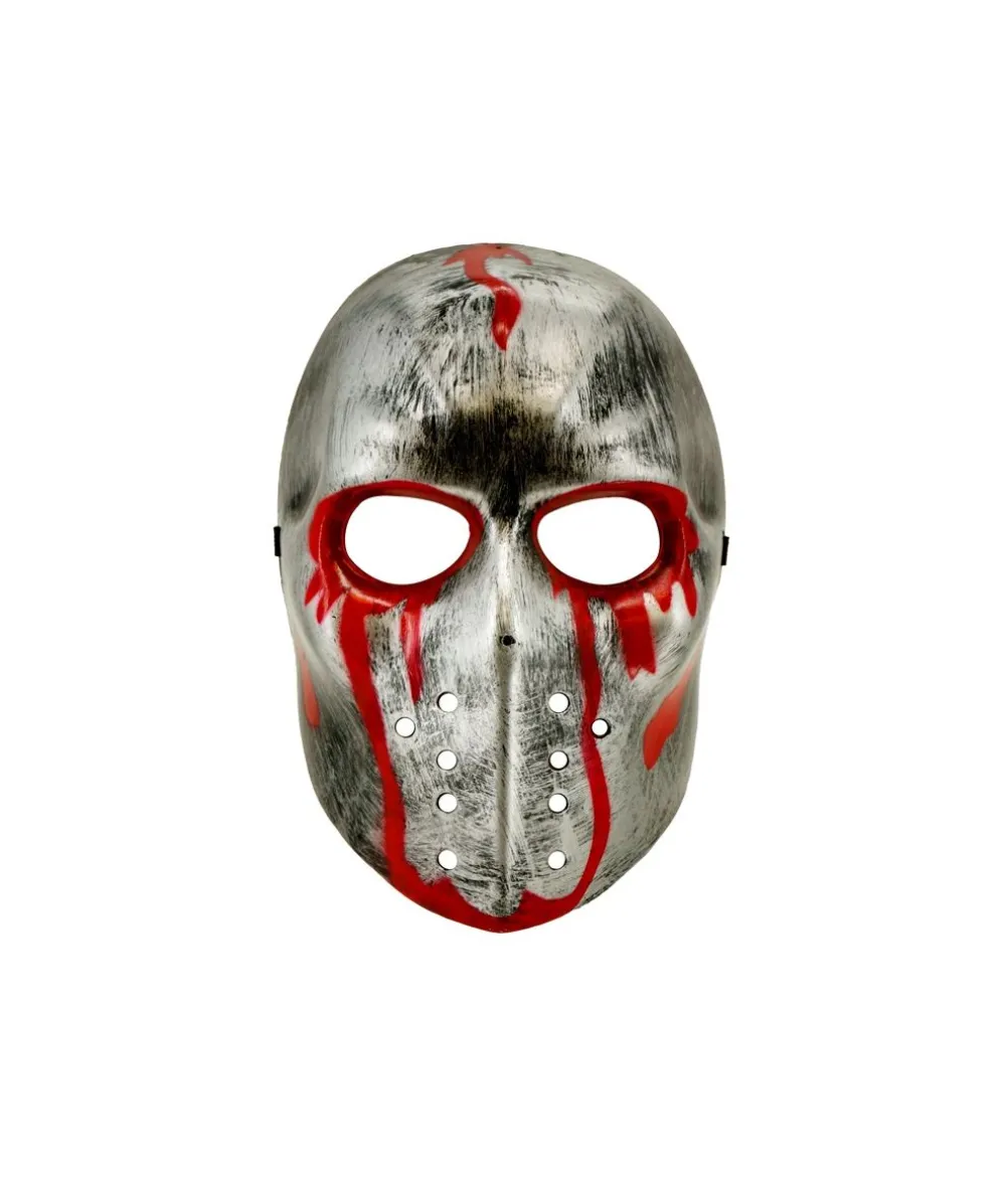Blodig hockeymaske, sølv