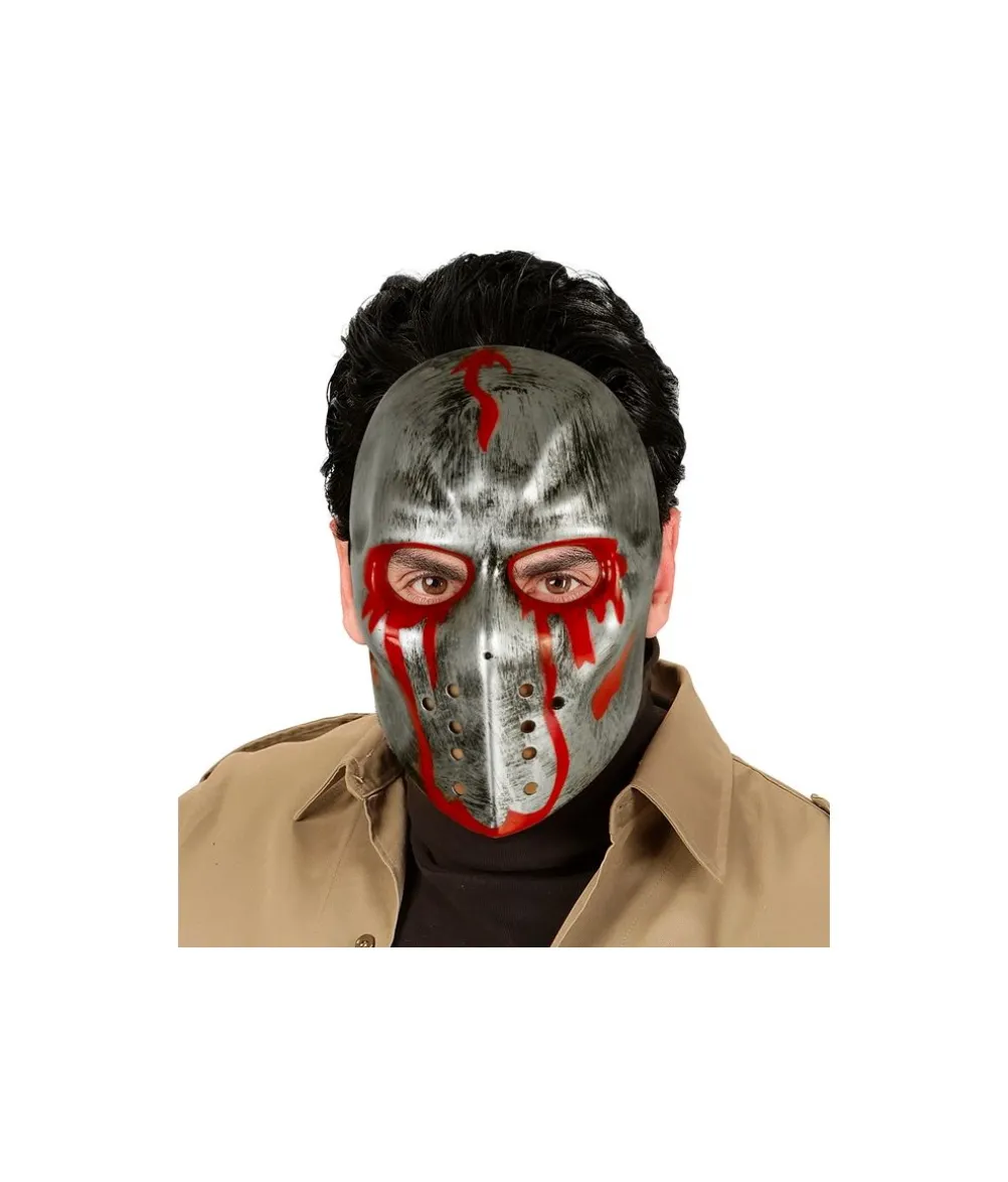 Blodig hockeymaske, sølv