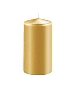 Bloklys metal Guld, 5x10 cm
