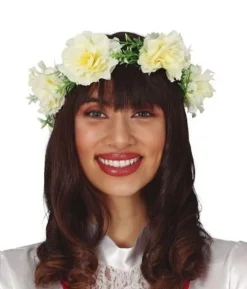 Blomsterkrans med slør