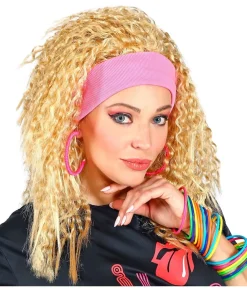 Blond 80er paryk