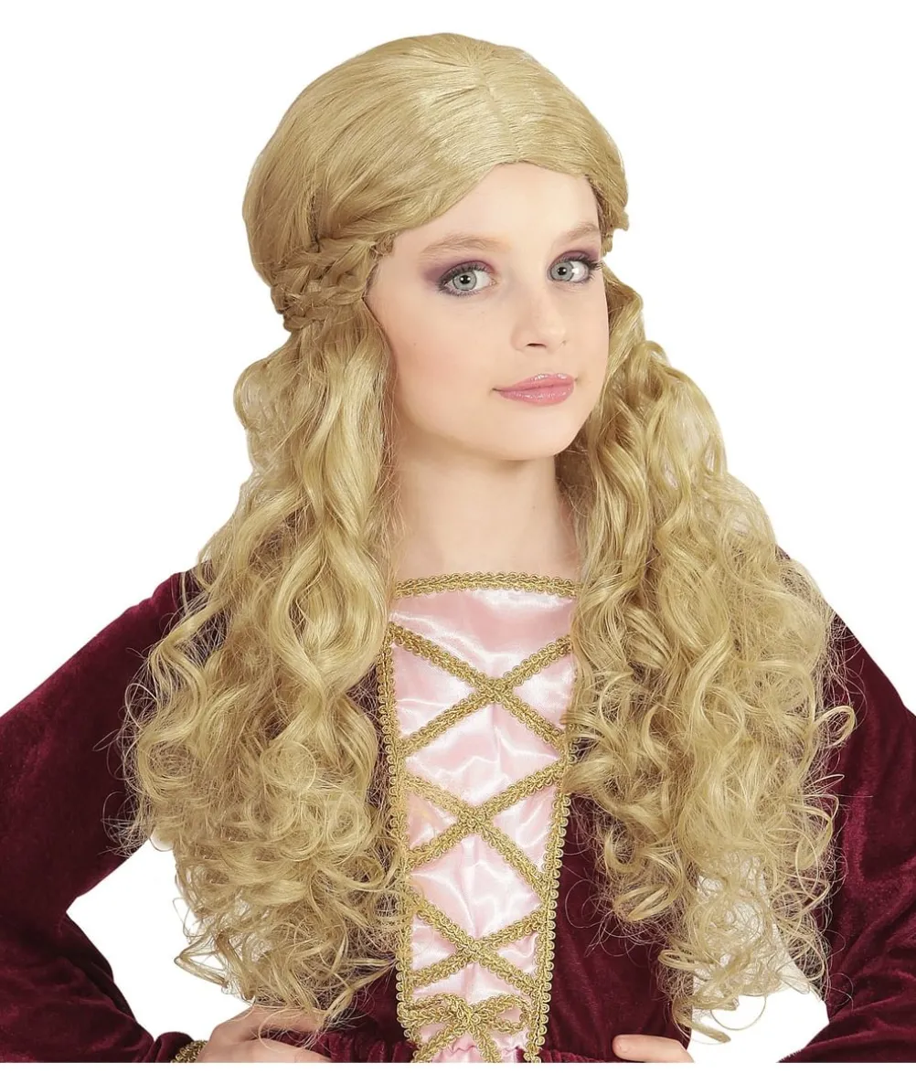 Blond middelalder paryk