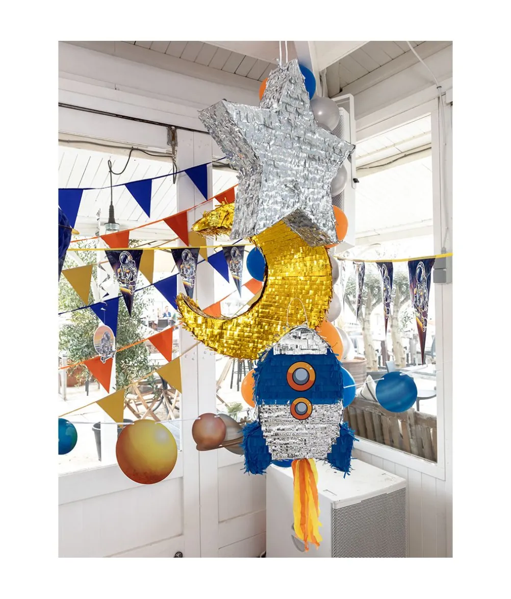Blå raket pinata