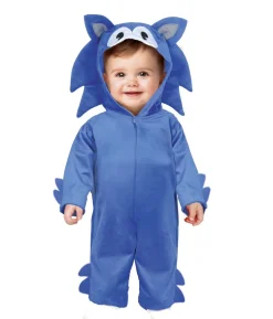 Blåt pindsvin kostume