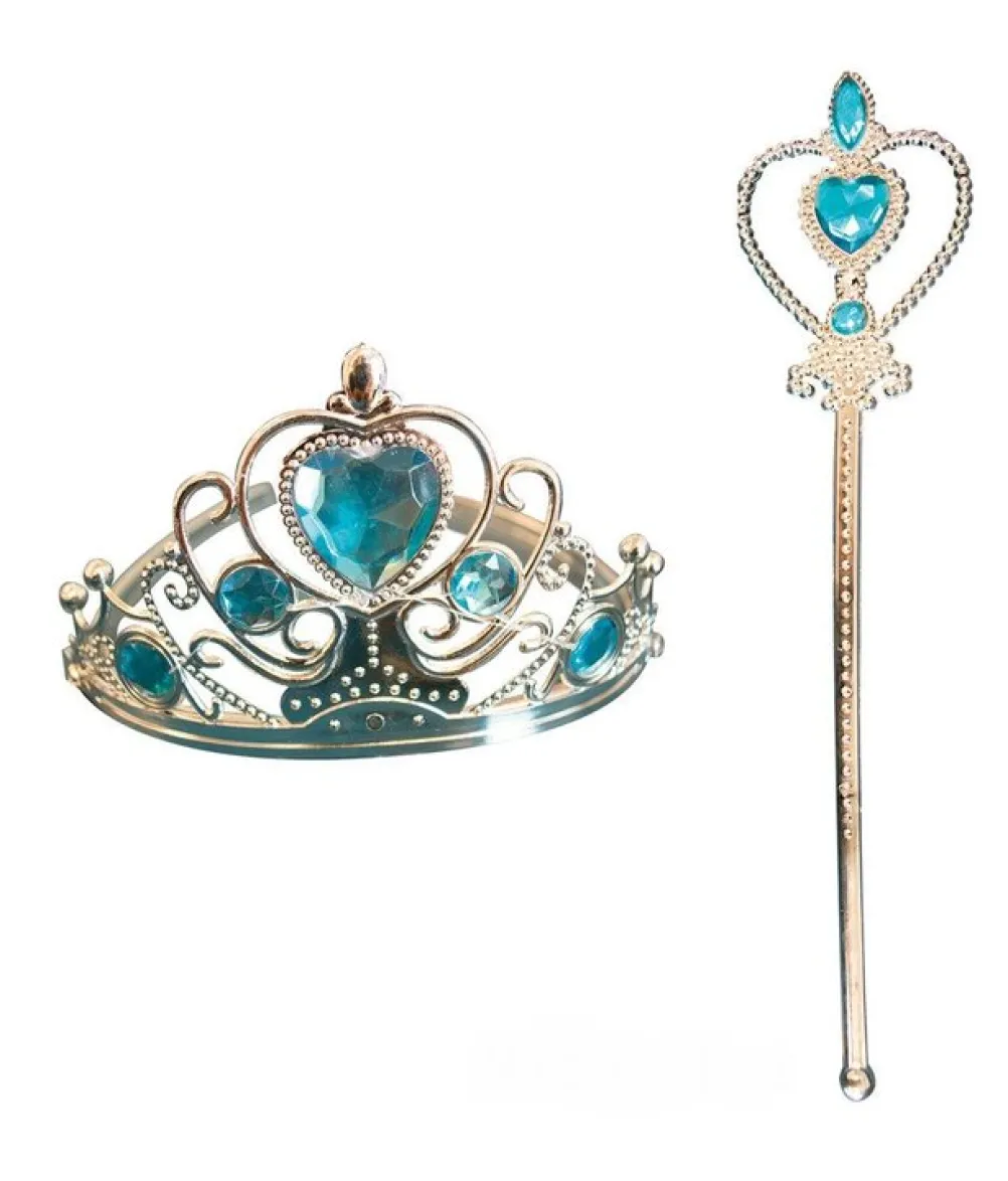 Blåt prinsessesæt