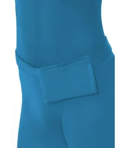 Blåt skinsuit