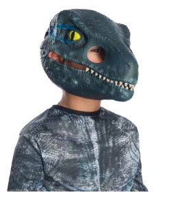 Blue dinosuar maske, barn