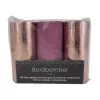 Bordbomber rosegold/pink, 3 stk
