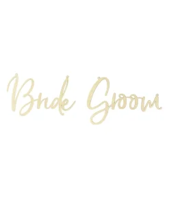 Bride og Groom stole skilte