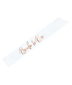 Bride to be skærf rose gold