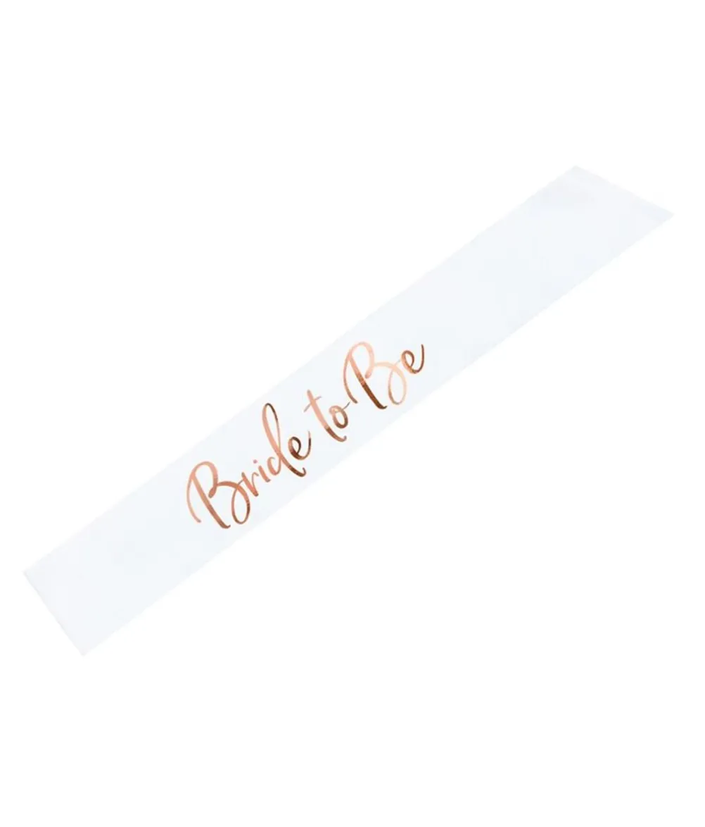 Bride to be skærf rose gold
