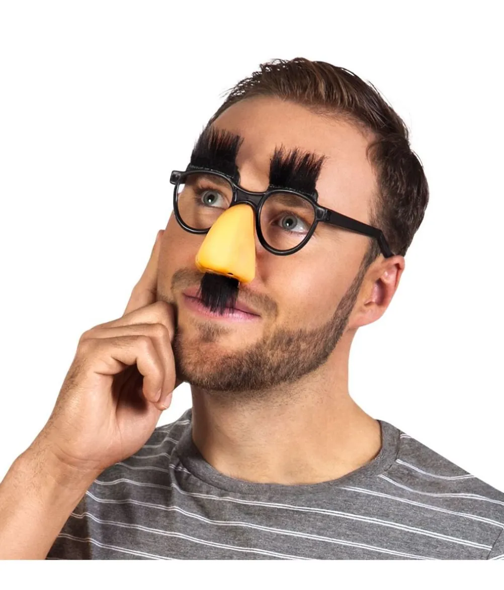 Brille med næse og skæg
