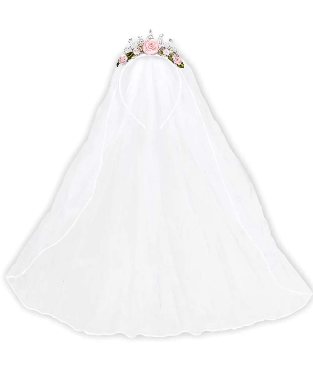 Brudeslør med diadem