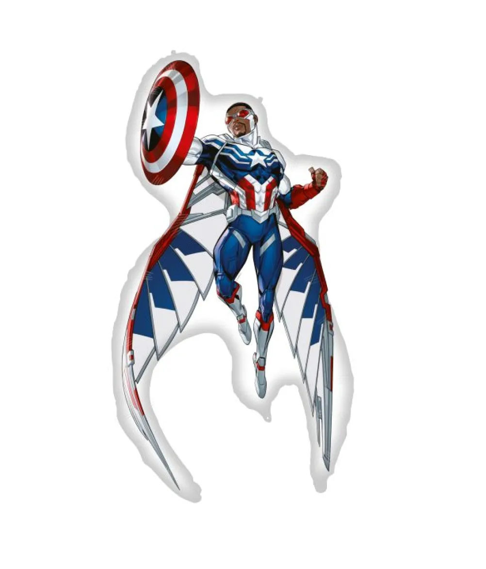 Captain America folieballon, 93 x 62 cm
