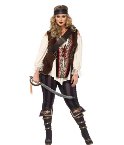 Captain Blackheart Pirat kostume Plus