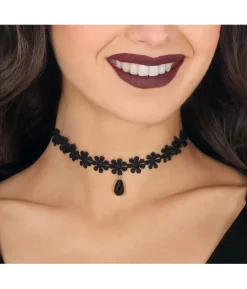 Choker med sort sten