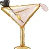 Cocktail glas folieballon