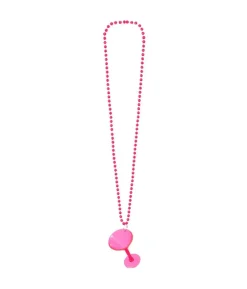 Cocktailglas i kæde Pink