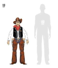 Cowboy figur, 140 cm
