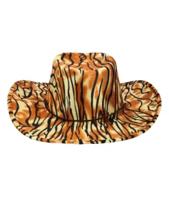 Cowboyhat med tigermønster