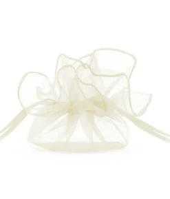 Creme organza poser, 25 cm