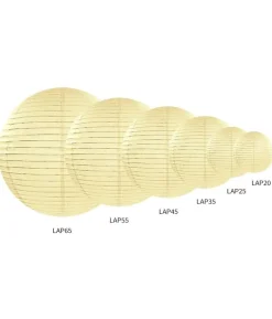 Creme rispapir lampeskærm