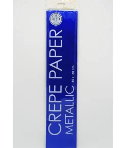 Crepe papir, metallic Mørkeblå