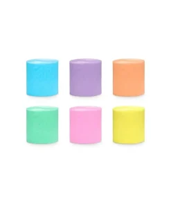 Creperuller pastel regnbue mix, 6 stk