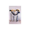 Creperuller sort/guld mix, 6 stk